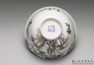 图片[3]-Bowl with ink bamboo and rocks in falangcai painted enamels, Qing dynasty, Yongzheng reign (1723-1735)-China Archive